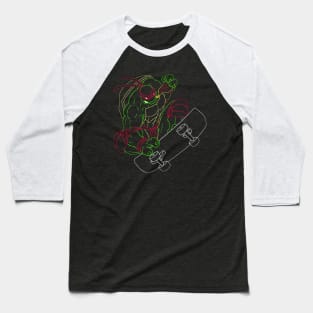 Neon 90's Ninja Turtles - Raph Baseball T-Shirt